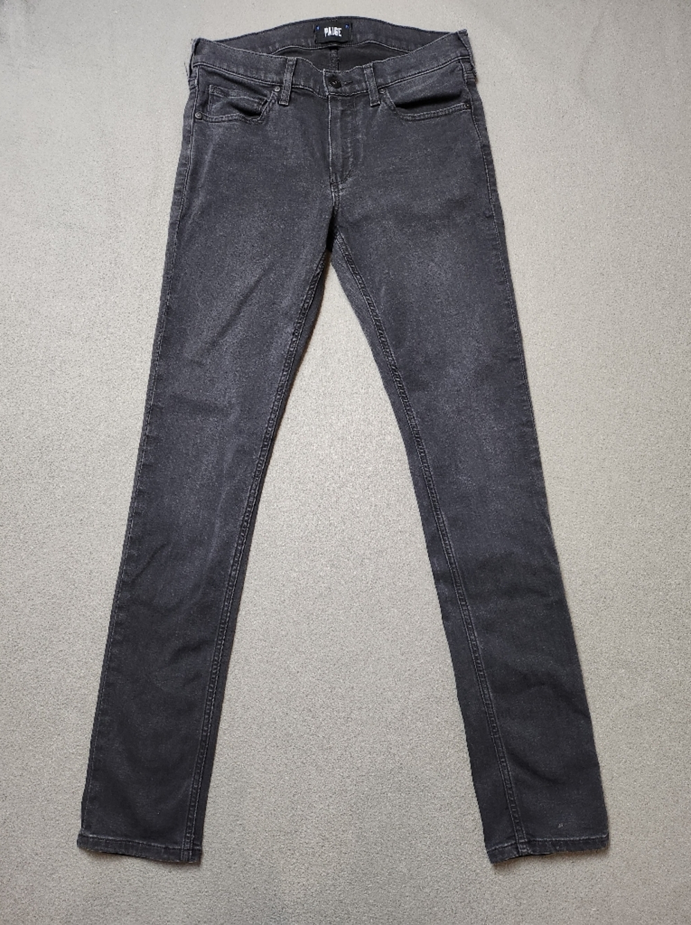 Paige Jeans Croft Jeans Faded Black Sz 31